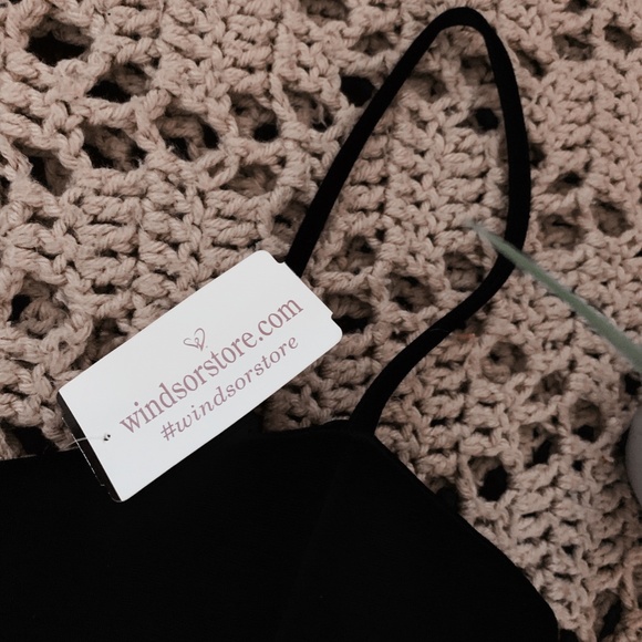 Windsor V-Neck Slit Black Party Dress NWT - Picture 4 of 5